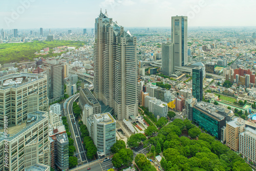 Tokyo  Japan shinjuku cityscape.