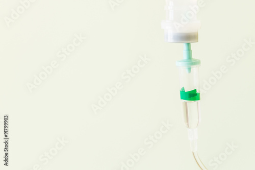 Selective focus point saline IV drip for patient