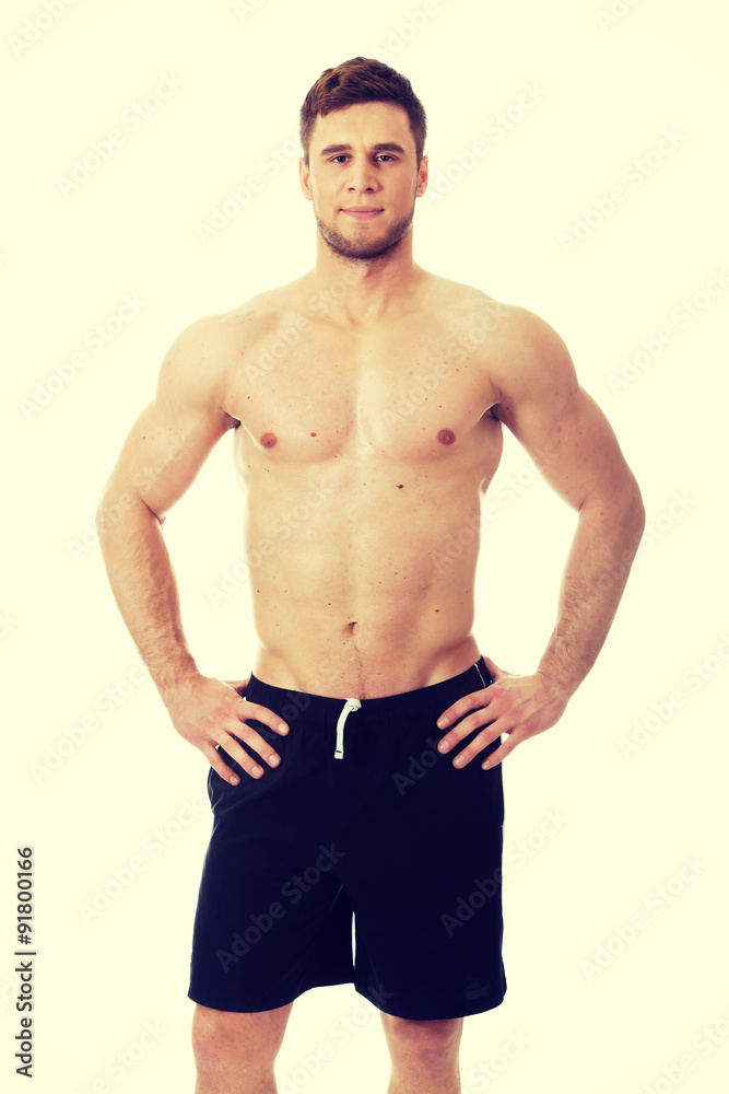 Sexy muscular man.