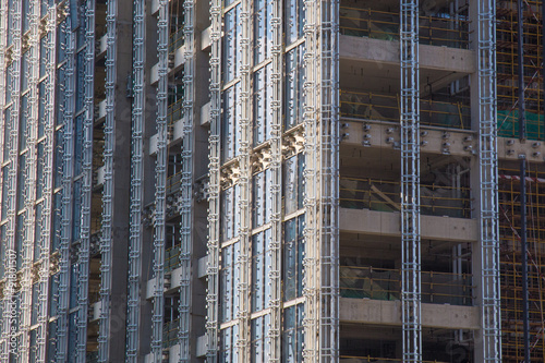Photography Building construction in Shanghai with metal frame