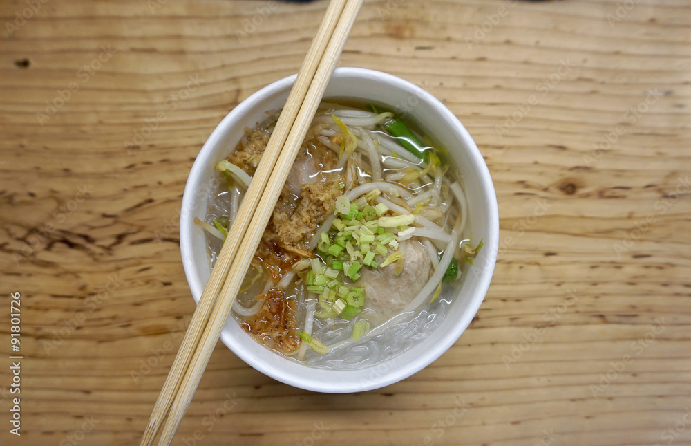 porkball noodle clear soup porkball noodle clear soup