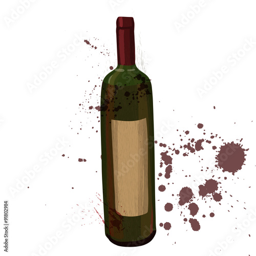 bottle of red wine