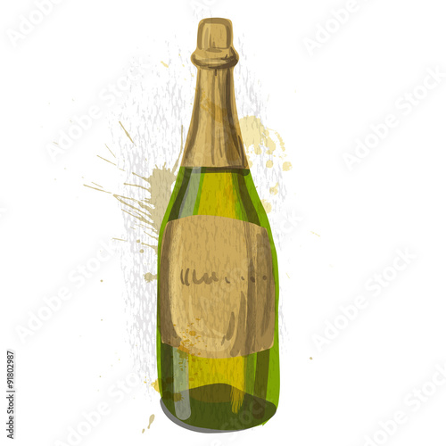 bottle of champagne