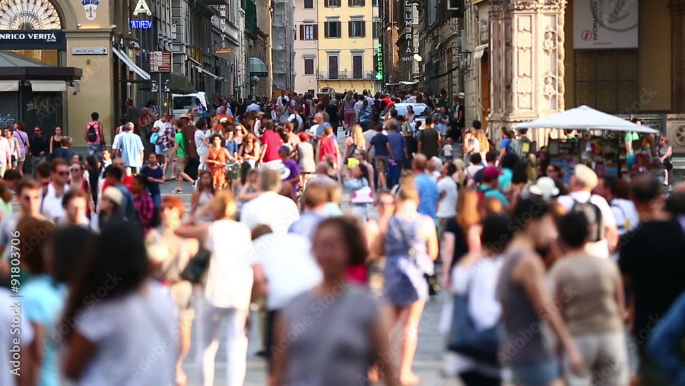 Tourist Visiting Florence at Tuscany Italy Tourist Visiting Florence at Tuscany Italy