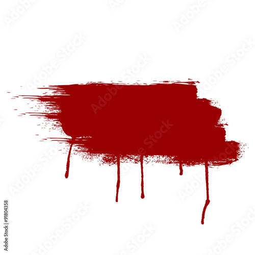 vector ink red color paint. illustration design.