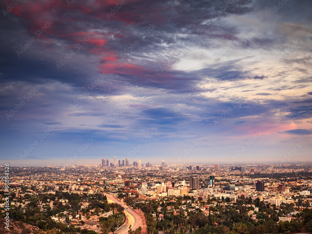 Los Angeles at sunset