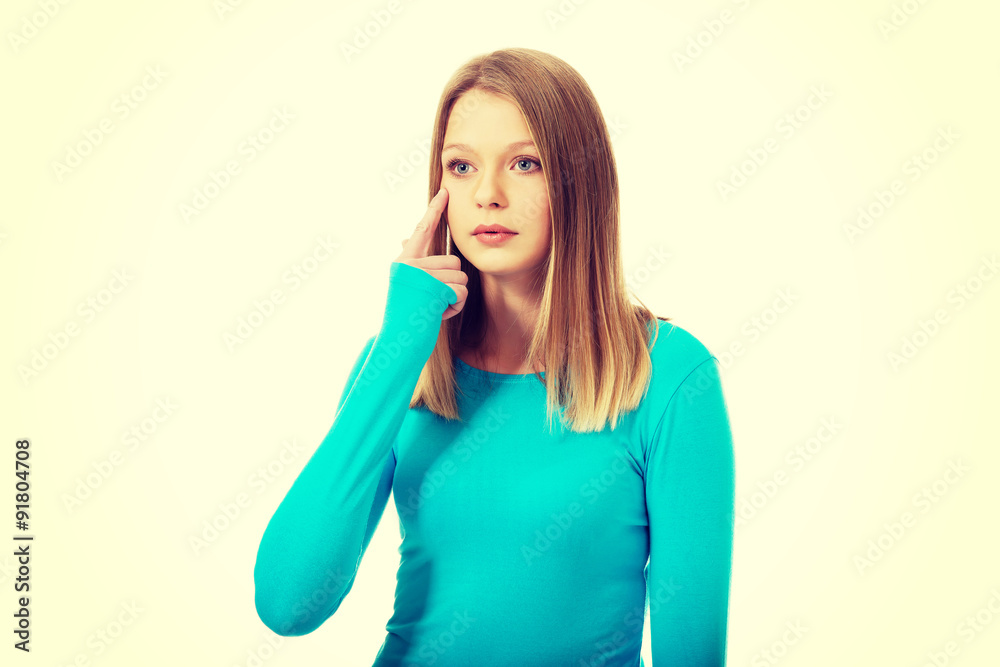 Young woman with smile Young woman with smile