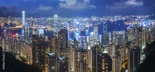 Fototapeta Naklejka Na Ścianę i Meble -  Victoria Harbor of Hong Kong