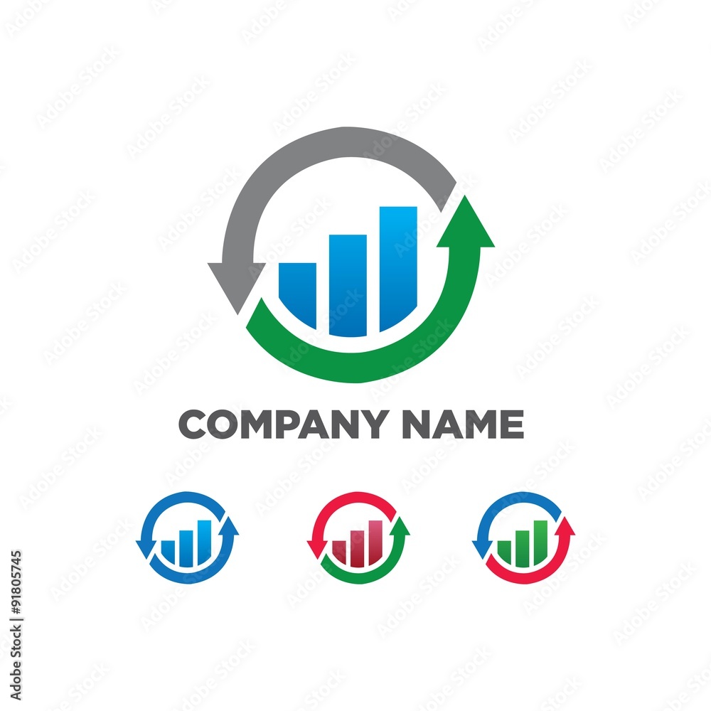 finance management financial vector logo icon 
