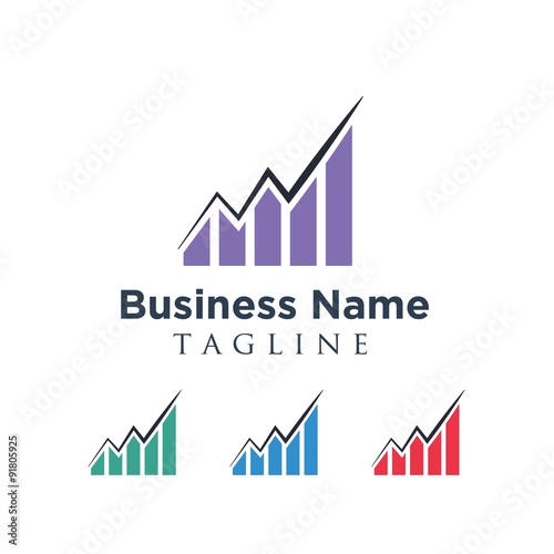 finance management financial vector logo icon 
