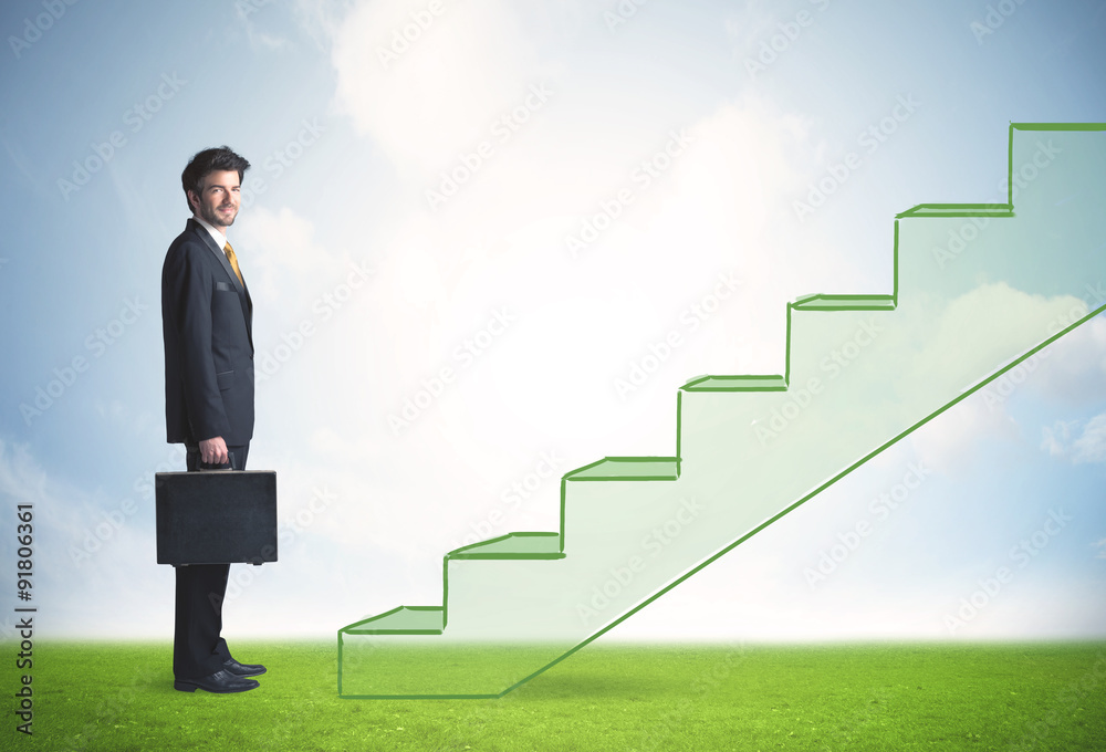 Stepping up a staircase Stepping up a staircase