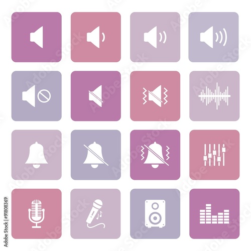 Sound icon. Music and sound icon. Vector.