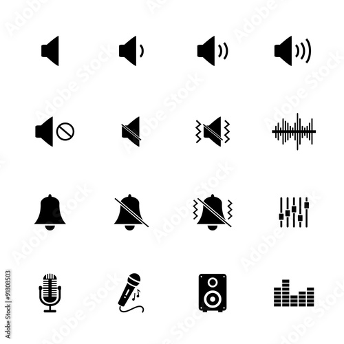 Sound icon. Music and sound icon. Vector.
