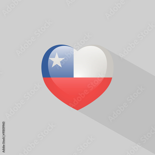 Love Chile symbol with shadow Free Download Love Chile symbol with shadow - GFXLoad