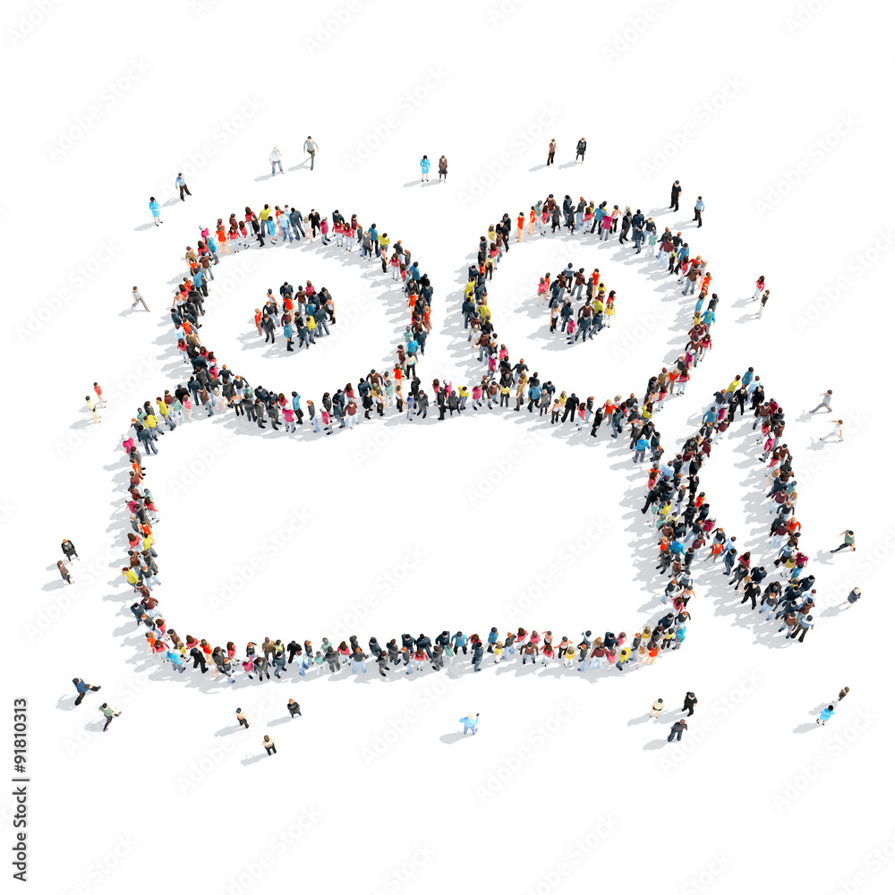 people shape camera cartoon people shape camera cartoon