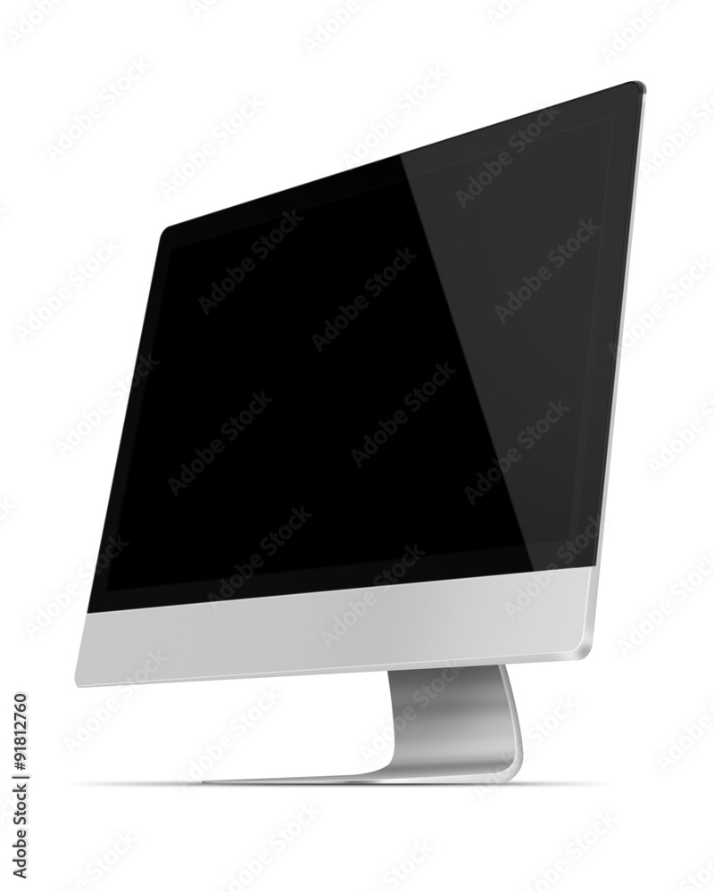 Modern flat screen computer monitor.