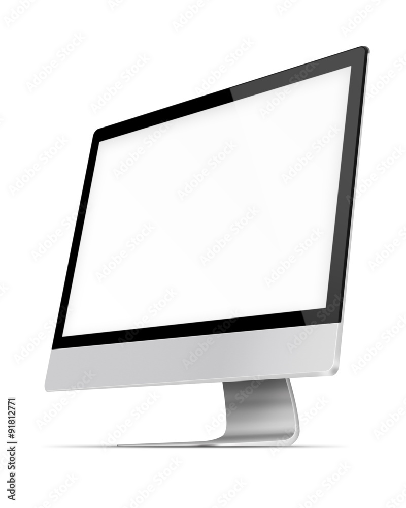 Modern flat screen computer monitor. Modern flat screen computer monitor.