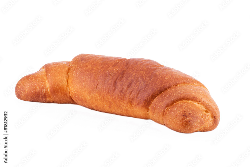 Puff pastry isolate on white