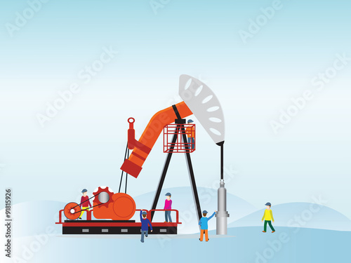 Oil pump with oil worker.