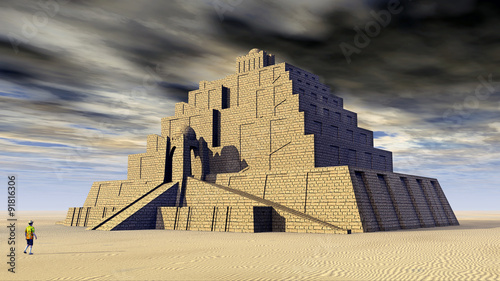 Tableau sur toile Ziggurat