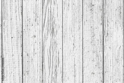 Vintage White Wood Wall