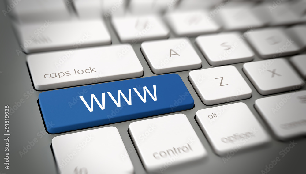 Online or internet WWW concept Online or internet WWW concept