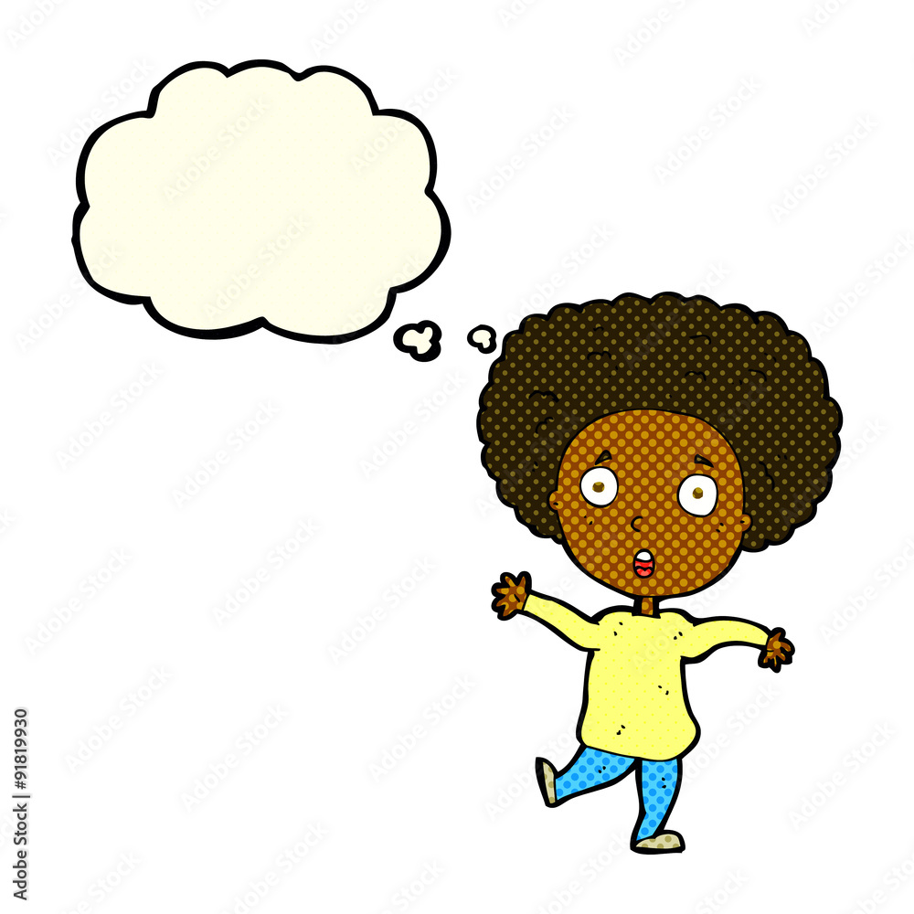 cartoon startled person with thought bubble cartoon startled person with thought bubble
