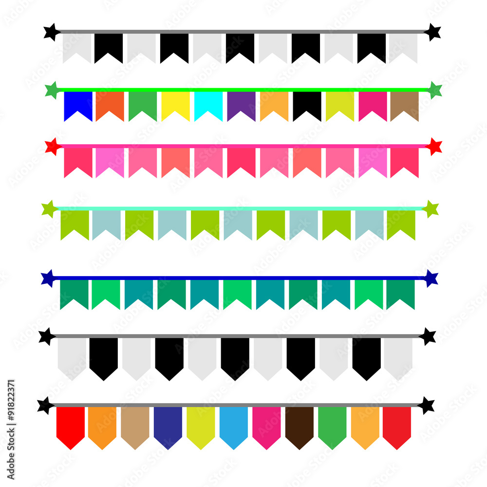 Ribbon colorful vector