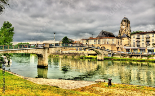 Saintes, a town on the banks of the Charente River - France