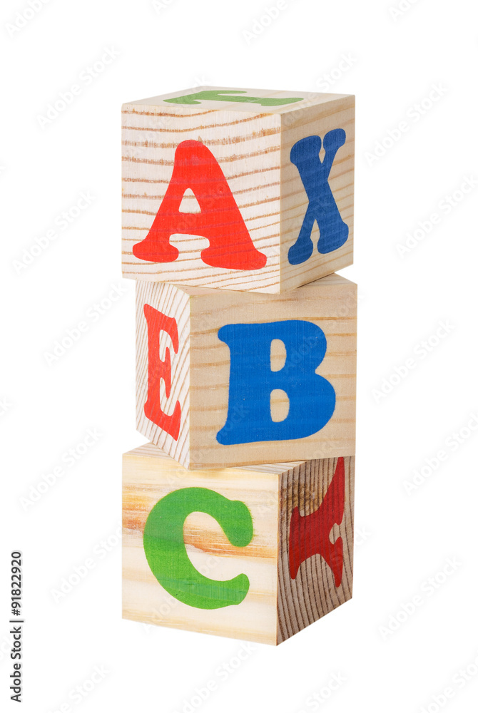 wooden blocks with the word abs isolated on a white background wooden blocks with the word abs isolated on a white background