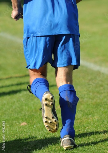 l’échauffement pour le joueur de football