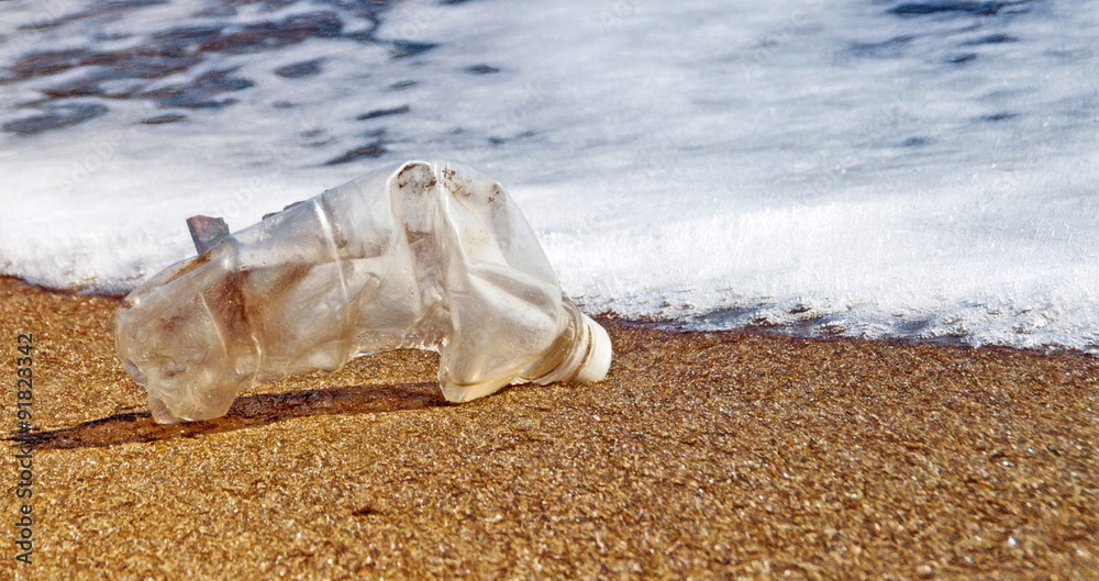 plastic waste - illustration based on own photo image plastic waste - illustration based on own photo image