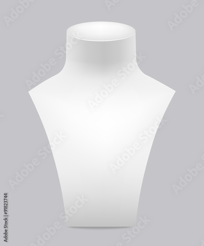 White dummy for jewelry
