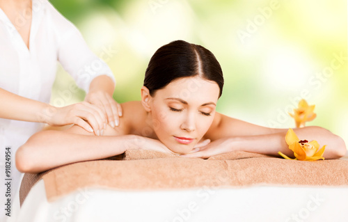 woman in spa