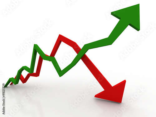 фотографія inflation and deflation graph