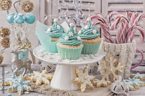 Pastel colored sweets photo