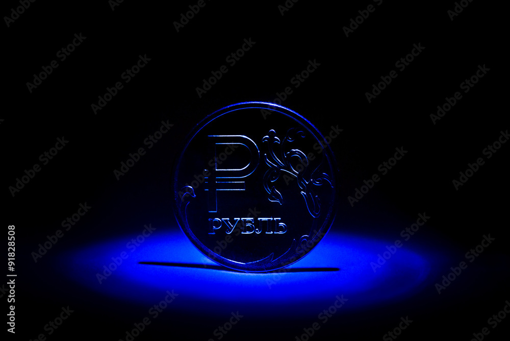 New Russian coin - one rouble New Russian coin - one rouble