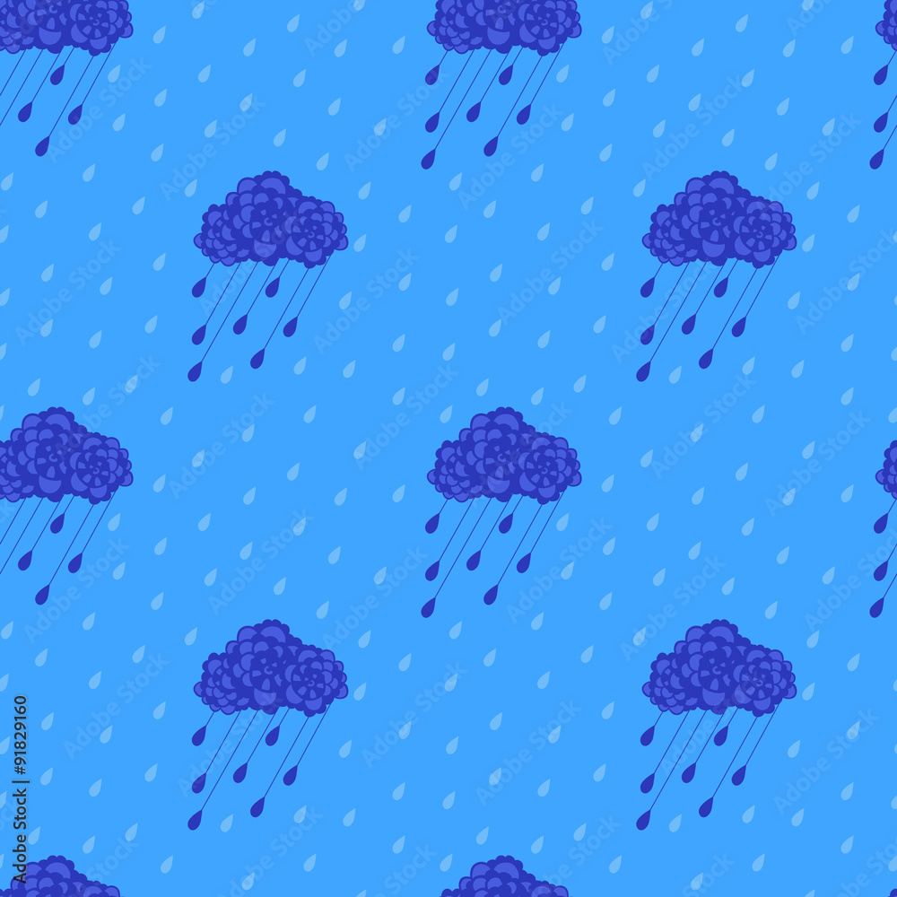 Seamless pattern with clouds Seamless pattern with clouds