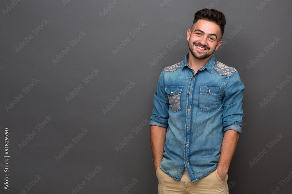 Handsome hipster man Handsome hipster man