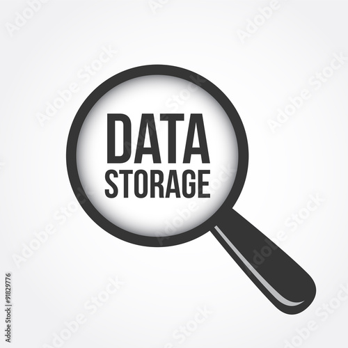 Data Storage Magnifying Glass