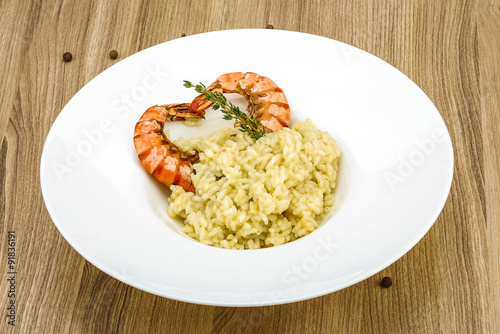 Risotto with prawn