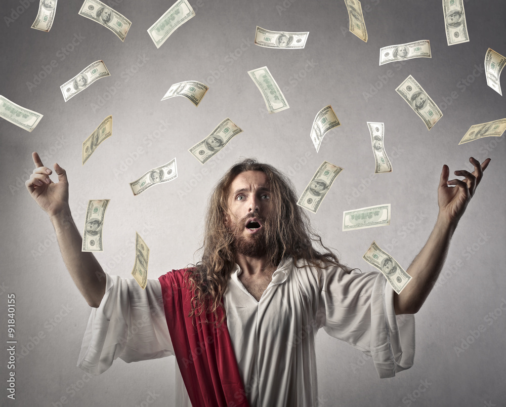 Jesus and money Stock Photo Adobe Stock