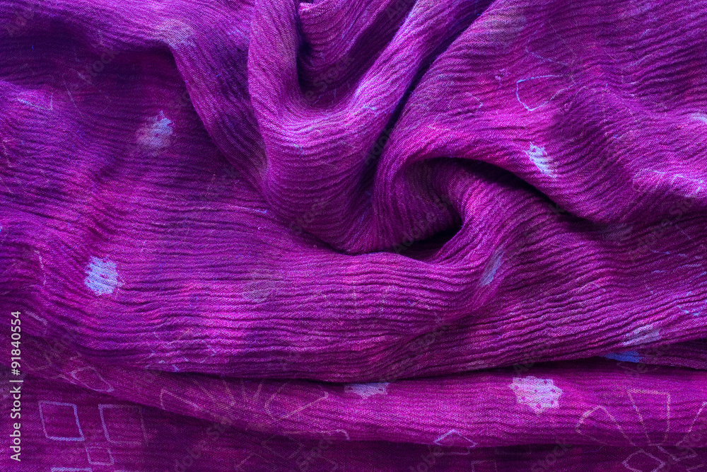 cotton material - close up of printed textile cotton material - close up of printed textile