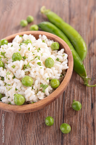 risotto with pea