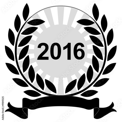 Lauriers 2016 sur fond blanc