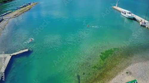 Aerial view of Mali Ston Bay