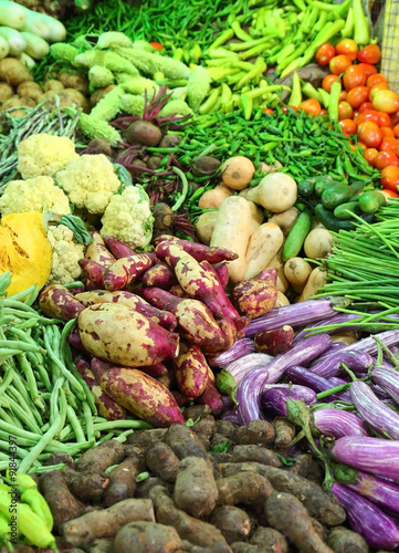 vegetables on market in india