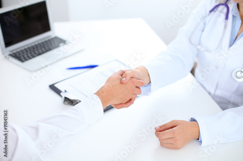 Partnership  trust and medical ethics concept