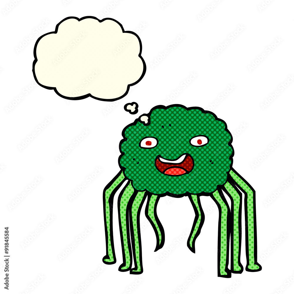 cartoon spider with thought bubble cartoon spider with thought bubble