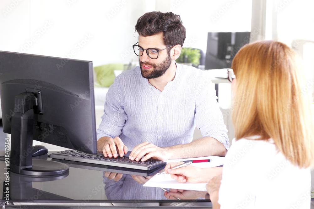 Obraz premium Teamwork at office